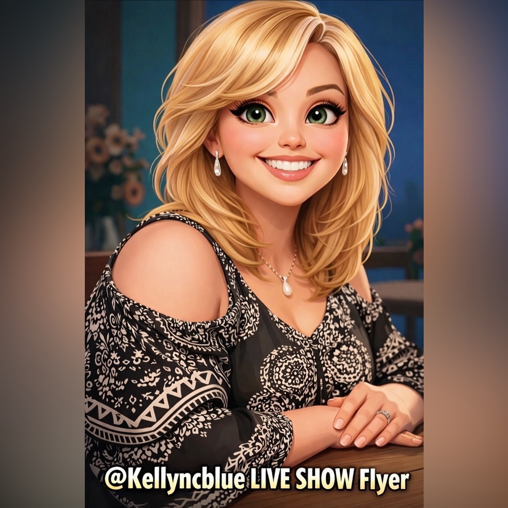 @KellyncBlue LIVE SHOW FLYER & ANNOUNCEMENT - Picture 1 of 14